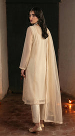 Cream Beige Panel Shirt – Bareeze Net Clean Cut Set