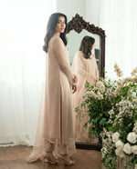 Sand Nude Angled Slit Shirt – Bareeze Net Core Set