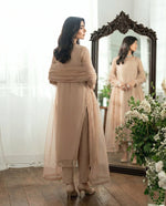 Sand Nude Angled Slit Shirt – Bareeze Net Core Set