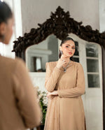 Biscuit Nude Long Straight Shirt – Bareeze Net Core Set