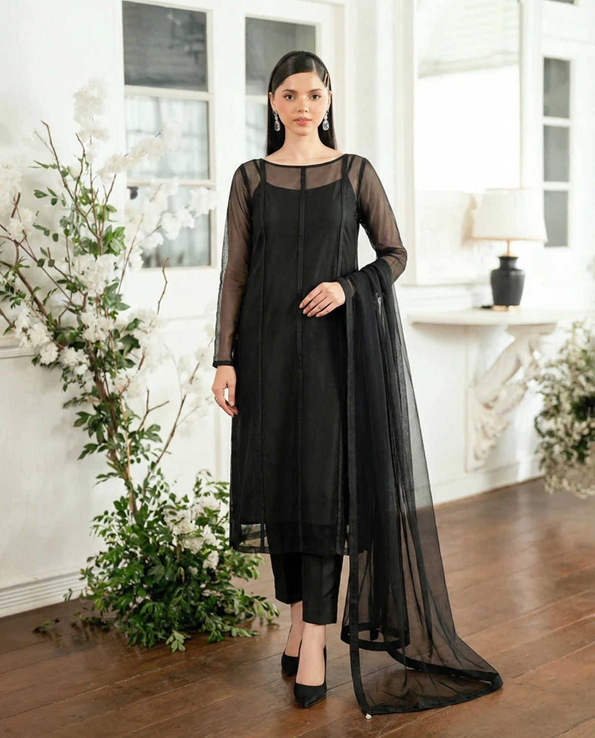 Graphite Black Panel Shirt – Bareeze Net Core