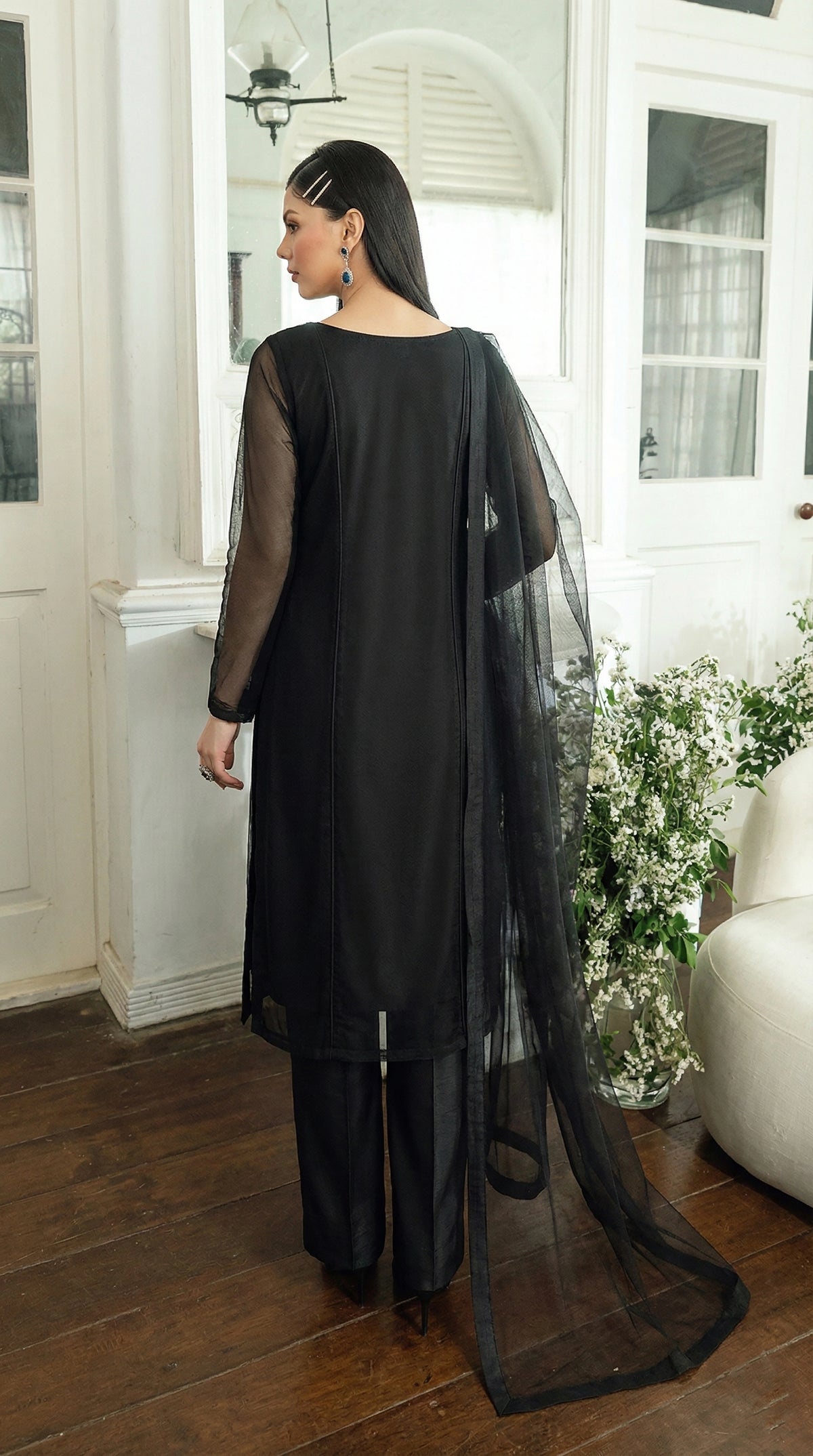 Graphite Black Panel Shirt – Bareeze Net Core